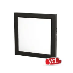 ASM-2218B YCL SİYAH KASA 18W SIVA ÜSTÜ KARE LED PANEL BEYAZ