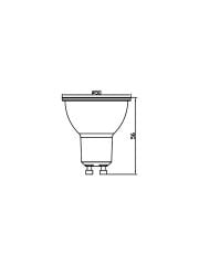 BA25-00450 BRAYTRON 4.5W 3000K GU10 LENSLİ LED AMPUL
