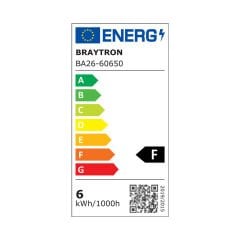 BA26-60650 BRAYTRON 6W 3000K GU10 LENSLİ DİMLİ LED AMPUL
