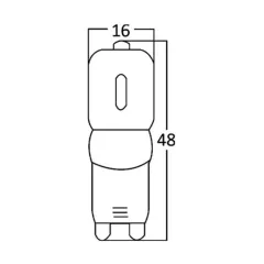 BA29-00393 BRAYTRON 2,5W 6500K G9 DİMLİ LED AMPUL