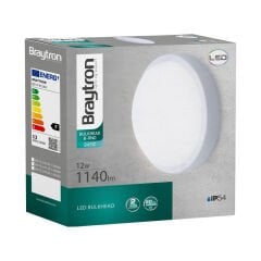 BC17-01100 BRAYTRON 12W 3000K IP54 LEDLI NEMLIYER ARMATUR