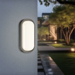 BC18-00281 BRAYTRON BULKHEAD 12W SİYAH LEDLİ NEMLİYER ARMATÜR