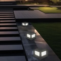 BG38-01501 BRAYTRON WALLS 15W 3000K SİYAH KARE LEDLİ BAHÇE ARMATÜR