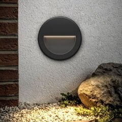 BG38-02001 BRAYTRON VEKTA-B WLR 3W 3000K SİYAH DUVAR ARMATÜR