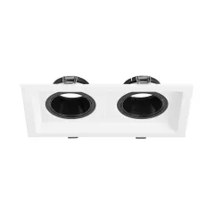 BH03-00760 BRAYTRON GATA BEYAZ 2Lİ KARE SPOT ARMATÜR