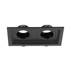 BH03-00761 BRAYTRON GATA SİYAH 2Lİ KARE SPOT ARMATÜR
