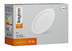 BP01-30600 BRAYTRON 6W 3000K 4'' SIVA ALTI LEDLİ PANEL