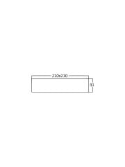 BP04-31830 BRAYTRON 18W 6500K S.ÜSTÜ KARE LED PANEL