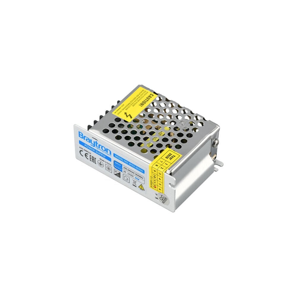 BY02-00250 BRAYTRON 25W 12VDC IP20 SABİT VOLTAJ LED TRAFOSU