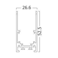 BY41-00221 BRAYTRON MAGNET RAY SIVA ÜSTÜ SİYAH 2 METRE