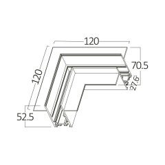 BY41-10101 BRAYTRON MAGNET TRIMLESS SIVA ALTI TAVAN L DÖNÜŞ