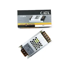 CT-2674 CATA 5 AMPER ŞERİT LED TRAFOSU 60W SÜPER SLİM FANSIZ