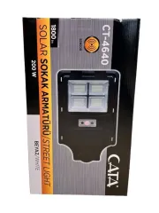 CT-4640 CATA 200W SOLAR SOKAK ARMATÜRÜ KUMANDALI