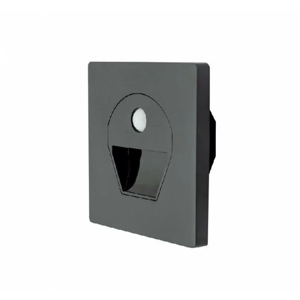 CT-5170SG CATA 1W SENSÖRLÜ LEDLİ KORİDOR ARMATÜRÜ SİYAH KASA GÜN IŞIĞI