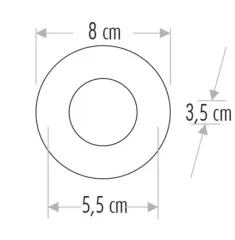 CT-5174B CATA 1.5W SENSÖRLÜ KORİDOR YUVARLAK BEYAZ