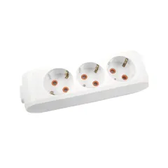 90113300 VİKO MULTİ-LET ÜÇLÜ PRİZ TOPRAKLI Ç.K KLEMENSLİ