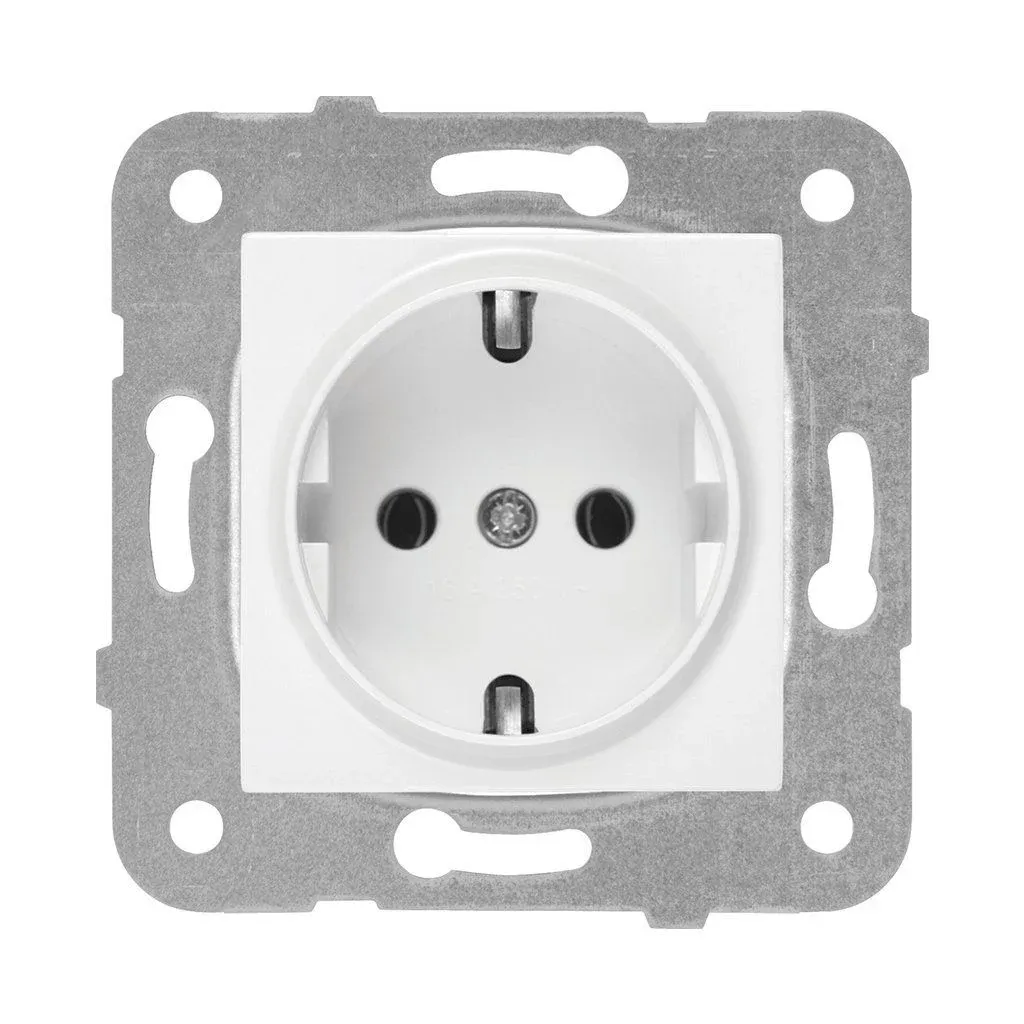 90967008 VİKO K/M BEYAZ TOP PRİZ MEK+D/K (ÇERÇEVESİZ)