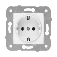 90967008 VİKO K/M BEYAZ TOP PRİZ MEK+D/K (ÇERÇEVESİZ)