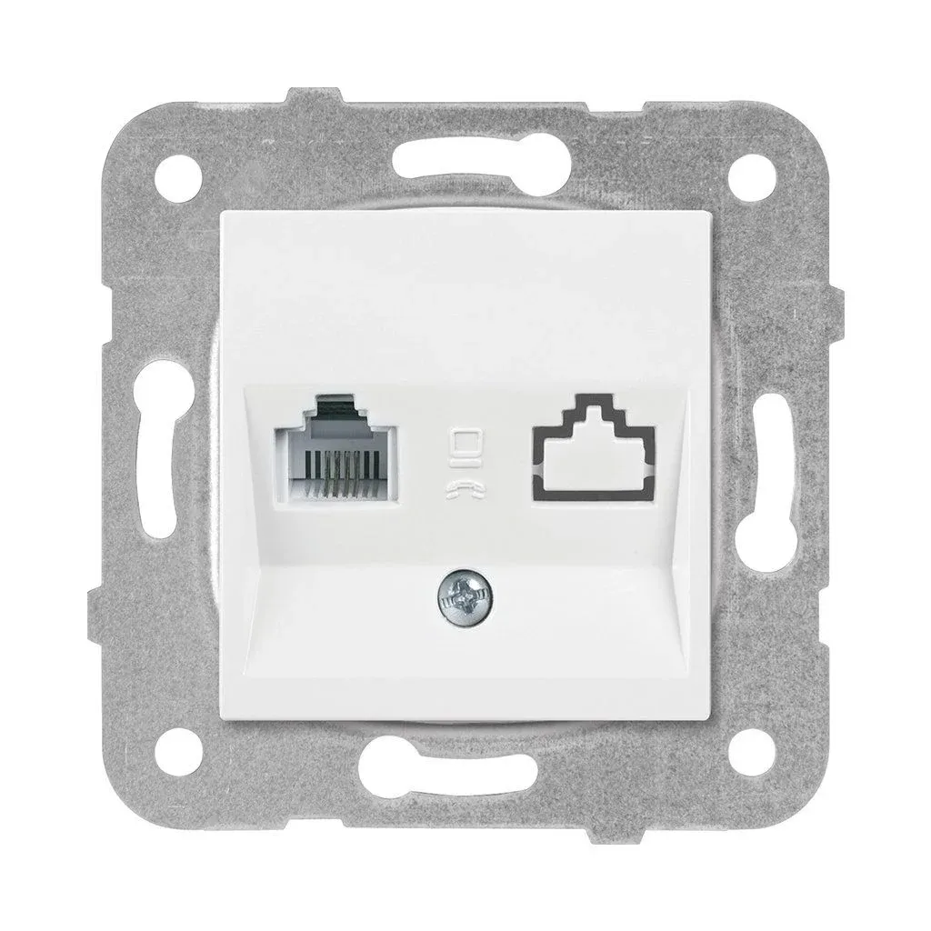 90967013 VİKO K/M BEYAZ TEKLİ NÜMERİS CAT3 MEK+D/K (ÇERÇEVESİZ)