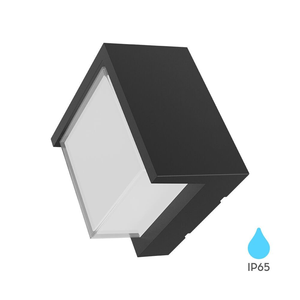 Braytron BG38-01101 WALLS G1-SQR-15W 3000K IP65 SİYAH DUVAR ARMATÜR