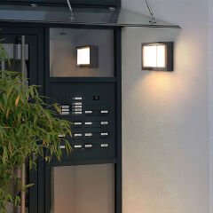 Braytron BG38-01101 WALLS G1-SQR-15W 3000K IP65 SİYAH DUVAR ARMATÜR
