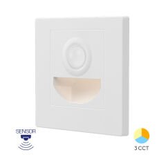 Braytron BH07-00380 Basamak Lambası BS Sensörlü 1,5W 3’ü 1 Arada Beyaz