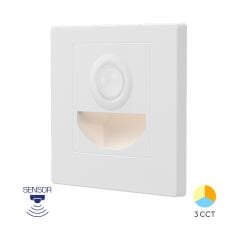 Braytron BH07-00380 Basamak Lambası BS Sensörlü 1,5W 3’ü 1 Arada Beyaz