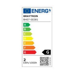 Braytron BH07-00381 Basamak Lambası BS Sensörlü 1,5W 3’ü 1 Arada Siyah
