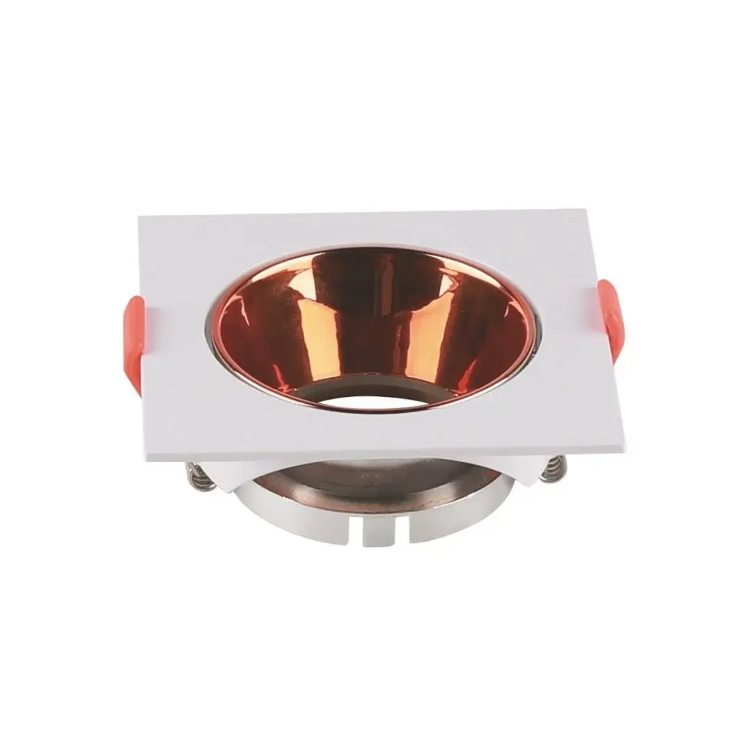 Dünya HS2634 Beyaz Rose G10 Duyllu Kare Spot Kasası